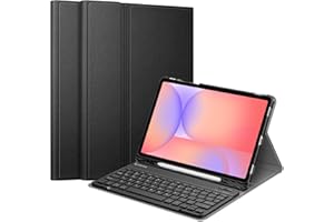 Fintie Keyboard Case for Samsung Galaxy Tab S10 Lite/ S10 FE/ S9 FE 5G 10.9 Inch/Tab S9 11 Inch with S Pen Holder, Slim Stand