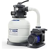 AQUASTRONG Sand Filter Pump for Above Ground Pool with Timer, 1/2 HP Pool Pumps Above Ground 2499 GPH for Pools up to 9000GAL