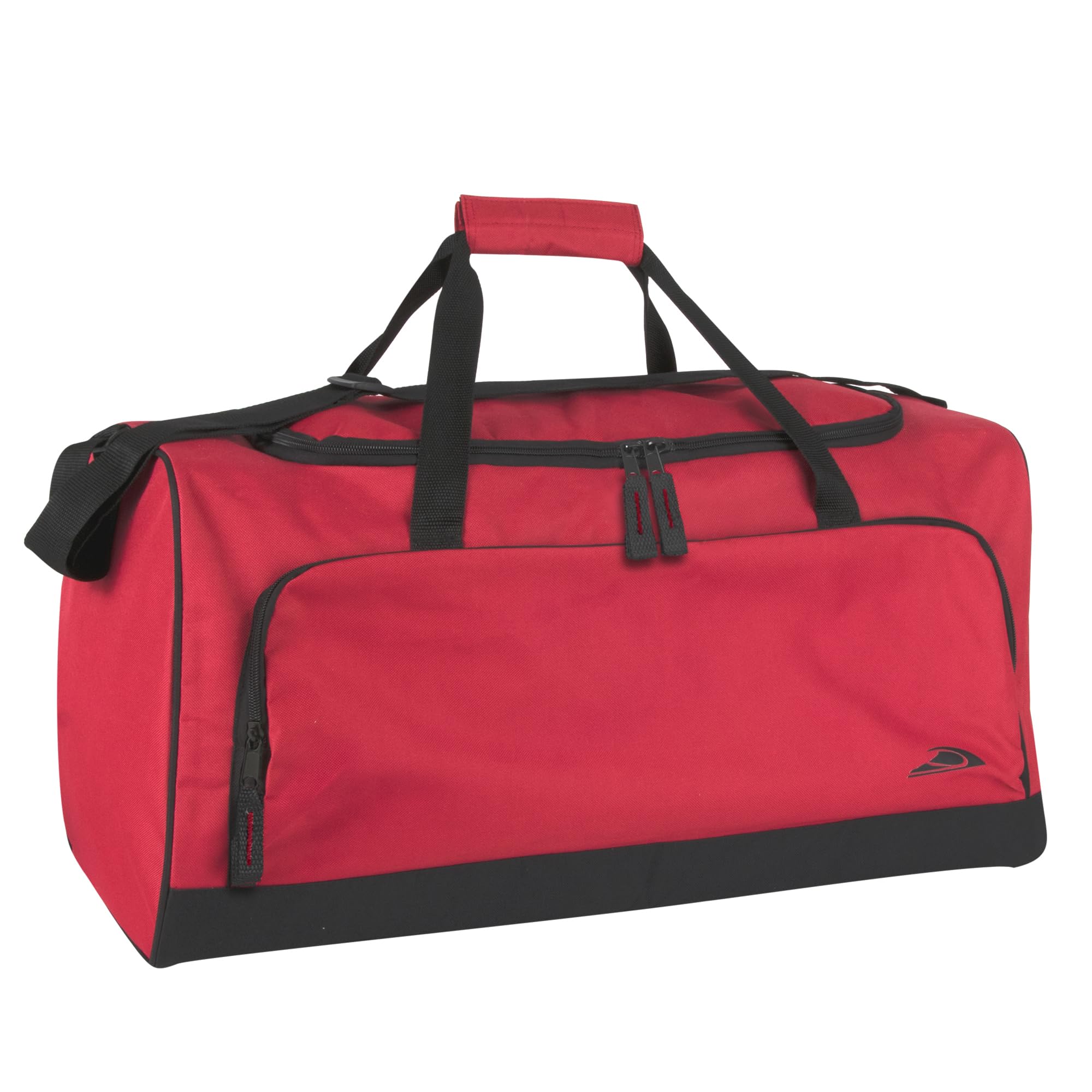 Photo 1 of 55 Liter, 24 Inch Lightweight Canvas Duffle Bags for Men & Women For Traveling, the Gym, and as Sports Equipment Bag/Organizer (Red 1)