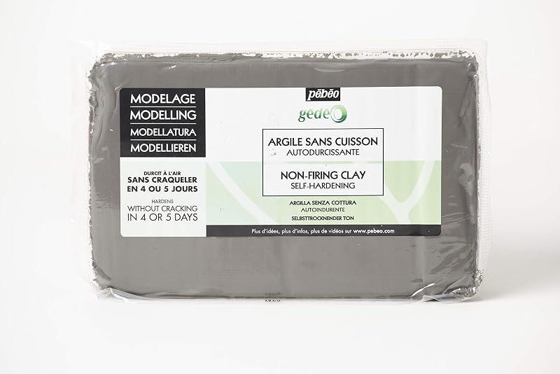 Pebeo GÉDÉO Non-Firing Modelling Clay 1.5kg Concrete Grey