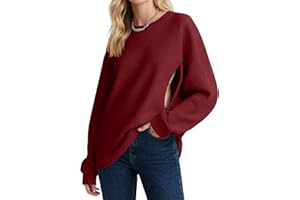Oakgarden Women's Zipper Nursing Sweatshirts, Oversized Casual Waffle Knit Breastfeeding Pullover Tops Pregnancy Mama Clothes