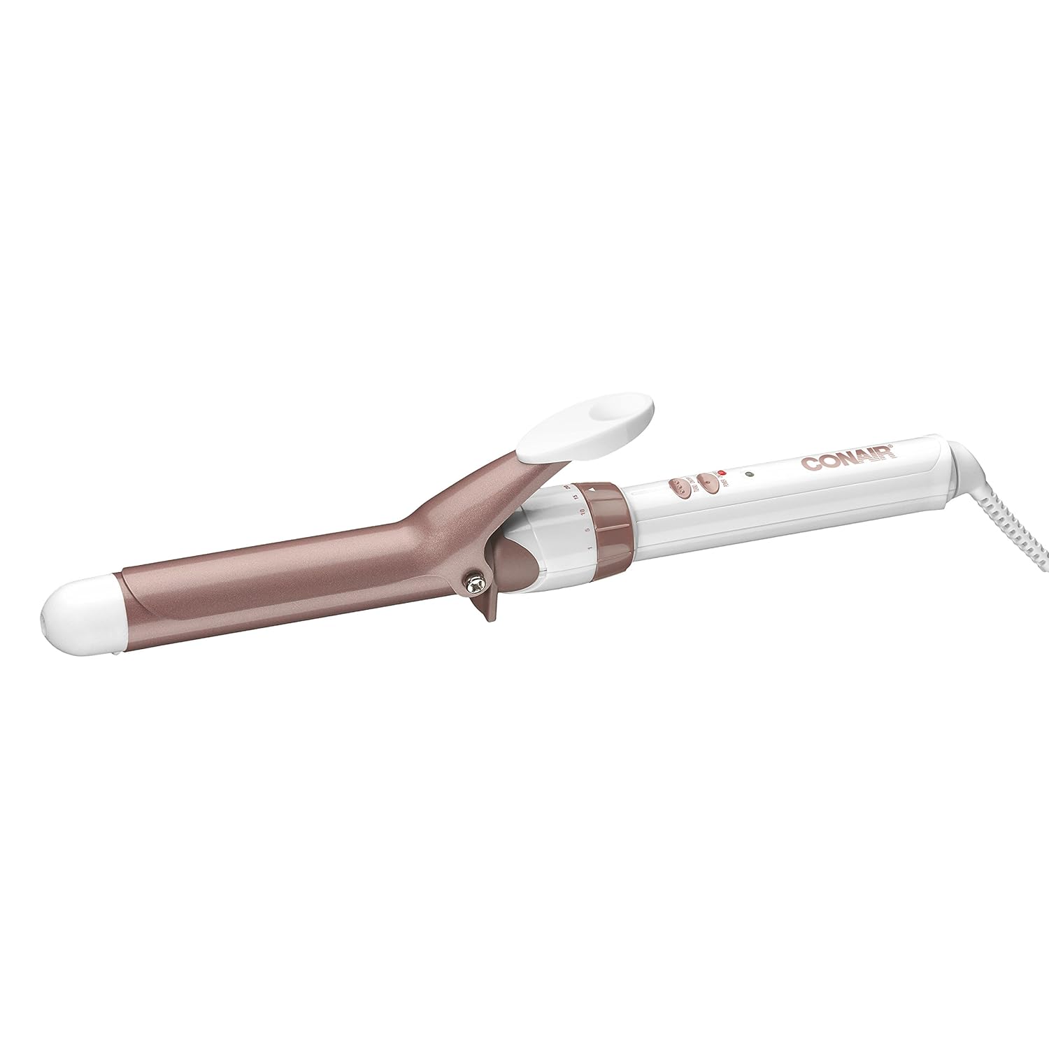 Conair Double Ceramic Curling Iron, 1 Inch Curling Iron, White/Rose Gold: Beauty