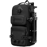 OZUKO Multipurpose Sling Bag for Men, Large Capacity Crossbody Shoulder Bag Waterproof Sling Chest Backpack with Tripod Holder Fit for Outdoor Travel Photography (Black)