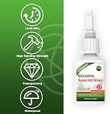 Viomis 20g Ceramic Glue Instant Bond Porcelain Pottery Repair Quick Cure view 4