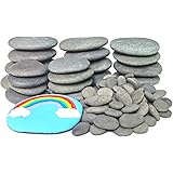 Lifetop 120PCS Painting Rocks, DIY Rocks Flat & Smooth Kindness Rocks for Arts, Crafts, Decoration, Medium/Small/Tiny Rocks f