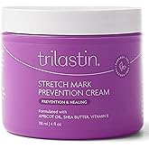 TriLASTIN Stretch Mark Cream for Pregnancy - Pregnancy Stretch Mark Prevention & Pregnant Belly Cream & Belly Oil for Pregnant Women - Paraben Free 4 Fl Oz, Citrus Scent