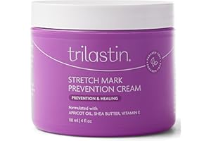TriLASTIN Maternity Stretch Mark Cream (4oz) | Hypoallergenic & Paraben-Free | Stretch Marks Cream | Stretch Mark Cream for P