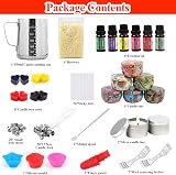 TEPENAR DIY Scented Candle Making Kit Premium Beeswax 8 Tins 6 Oils 4 Color view 2