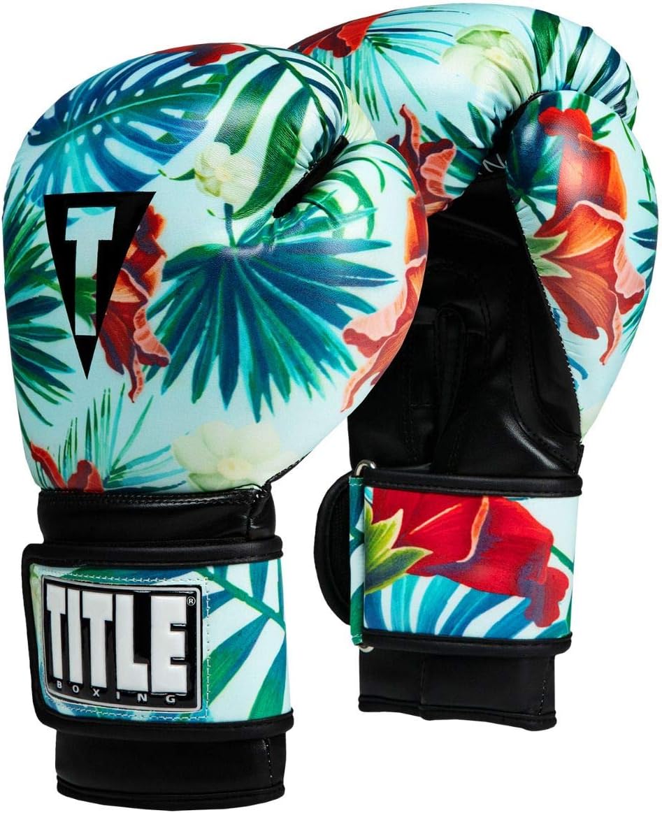floral boxing gloves