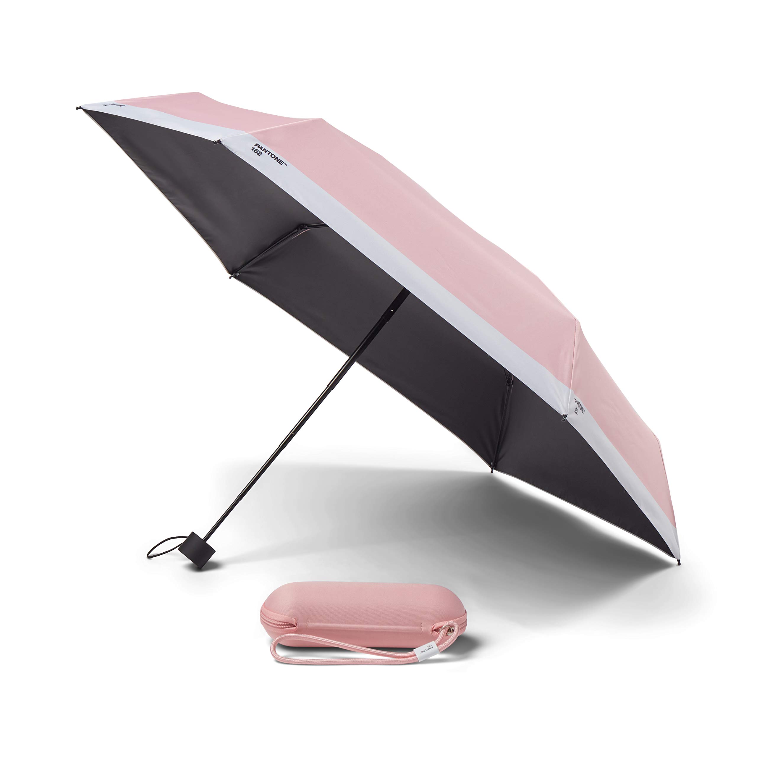 Copenhagen.design Pantone Umbrella Travel foldable in Box with keychainstrap, Light Pink