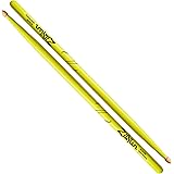 Sponsored Ad – Z5AACDGY 5A Hickory Drumsticks - Wood Acorn Tip - Neon Yellow
