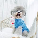 Mihachi Turtleneck Dog Jumper - Cable Knit Coat with Leash Hole, 7 Colors view 8