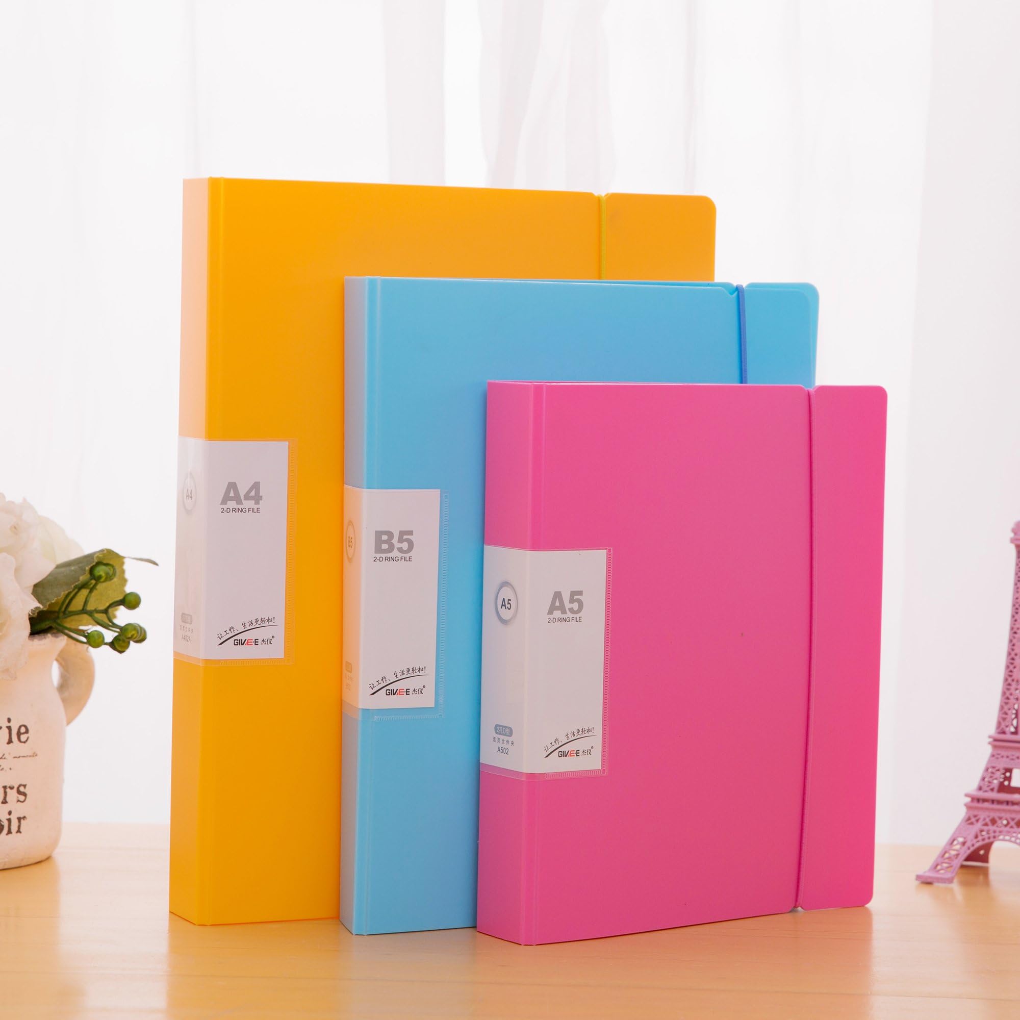 Mafei Folder File Candy color A4 folders/B5 folder/D 2 hole clip/hole clip/two hole folder A5/two hole holder,B5/2-band hole deep blue medium
