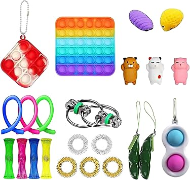 Amazon プッシュポップ バブル Fidget Toy スクイーズ おもちゃ ストレス解消 グッズ スクイーズ ブルーム おもちゃ ランキング 減圧グッズ 自閉症特別支援 インテリジェンス発展 ストレス解消 セット 柔らかい 無害 洗える可能 大人 老人 親子 家族 子供用 誕生日や
