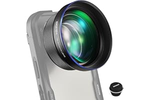 NEEWER HD 85MM Telephoto Phone Lens Only for 17mm Thread Backplate, 2.5X Magnification Compatible with SmallRig NEEWER iPhone Samsung Phone Cage Case with 17mm Lens Adapter, LS-59