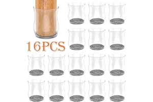 KPPEX 16 Pcs (M-Fit 1.3''~1.8'') Chair Leg Floor Protectors,Furniture Pads,Furniture Sliders Floors No Scratches/Noise,Smooth Moving for Chair/Table Feet,Chair Leg Protectors Caps/Pads