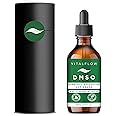 VITALFLOW DMSO (Dimethyl Sulphoxide) Liquid 99.99+% Purity Pharmaceutical Grade (USP) - 120ml Amber Glass Bottle with Dropper