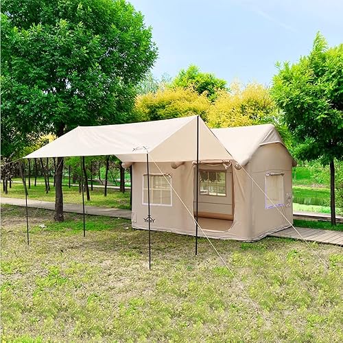 ASSYA Outdoor Inflatable Camping Tent with Canopy, Air Pump, 4-6