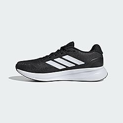 adidas Men's Run Falcon 5, Black/White/Black, 9.5