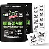 Extra-Strength Mouse Repellent Deterrent Pouches, USDA 99% Biobased, Peppermint & Rosemary Oils Repel Mice Nesting in Car, RV, Boat, Garage, Shed, Cabin Made in The USA (12 Pack)