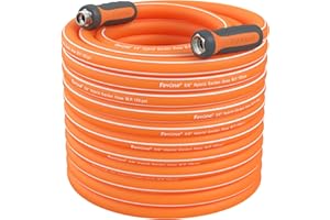 Fevone Garden Hose 105 ft., Lightweight Hybrid Water Hose, Flexible and Durable, Leak-Free Connections