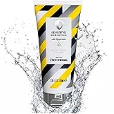 Cleverman Sensitive Face and Beard Scrub for Men, 100ml, Peppermint-Infused Exfoliating Facial Cleanser