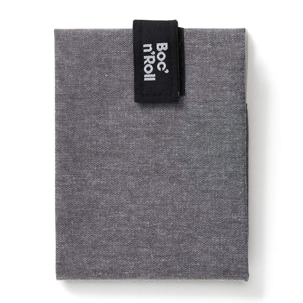 Roll'eat ® Reusable Sandwich Bag | Sandwich Container | Eco Friendly Food Bag | Washable | Black Color - Boc'n'Roll Nature