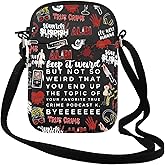 TSOTMO Morbid Crime Inspired Gift True Crime Club Makeup Bag Fan Zipper Bag