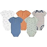 HUGGIES unisex-baby 5-pack Elevated Bodysuit