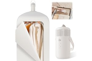 Keafont Portable Clothes Dryer, Compact Portable Dryer Machine for Apartment, RV, Travel - Premium 1000w Mini Dryer with Dry Bag, Hook for Light Clothes, Underwear