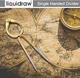 Liquidraw Portland Course Plotter with Marine Protractor and 8" Brass Divider view 6