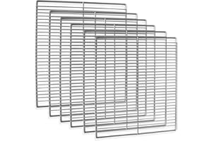 ORIKOOL Commercial Refrigerator Replacement Shelves, Adjustable Steel Wire Shelves for 53-Inch 3 Glass Door Back Bar Cooler - Left (2), Middle (2), Right (2)