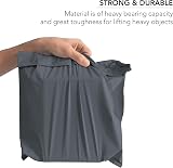 iSOUL Strong Large Grey Mailing Bags 10x14 100 Pack Self Seal Plastic Envelopes view 4