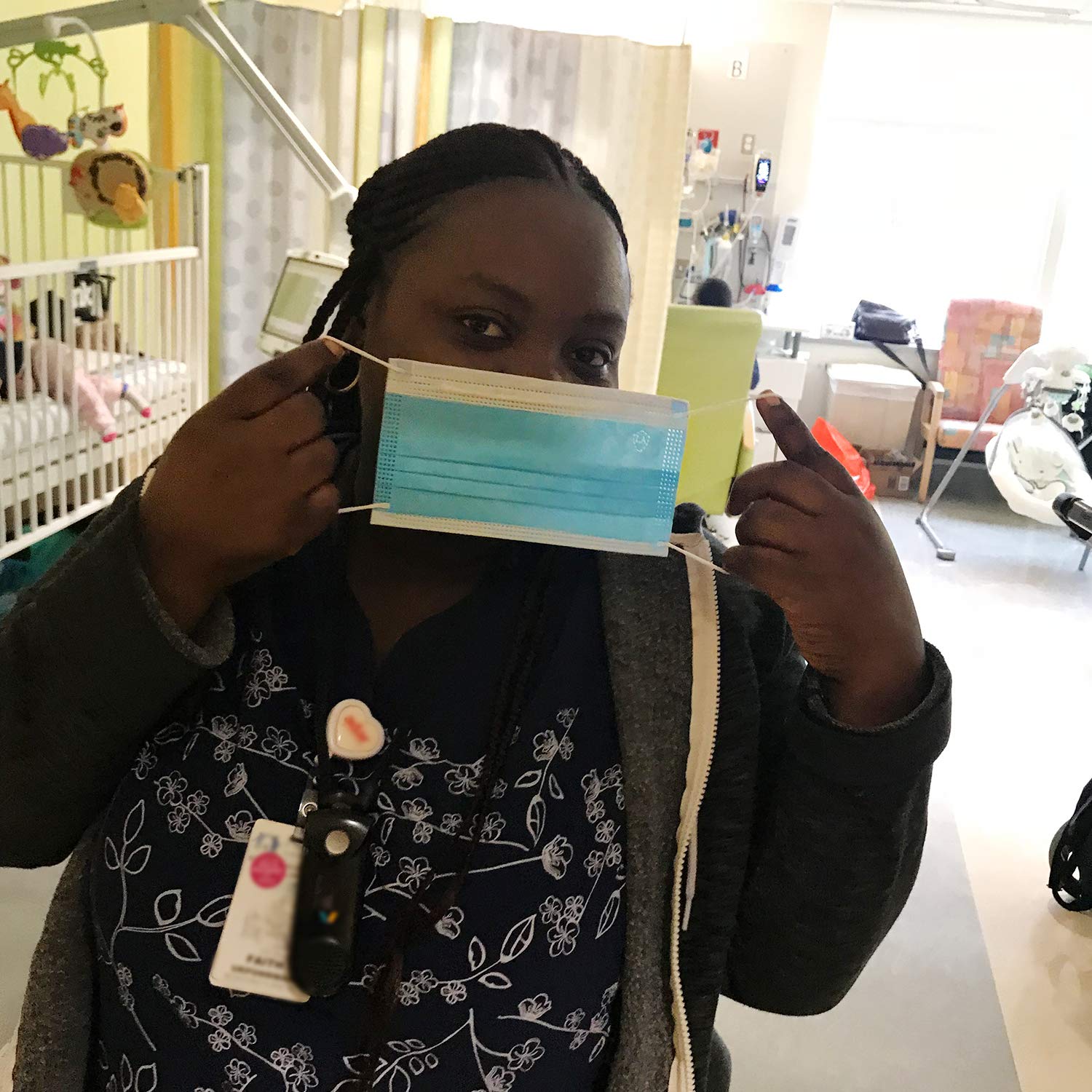 FWPP 4 Layer Thicker Earloop Disposable Face Masks 50 Pcs Rainbow Color