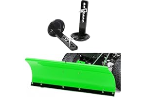 ECOTRIC New Heavy Duty Round Dome Snow Plow Shoe Skid Compatible with John Deere Runner Replacement for #M147167#AM119321