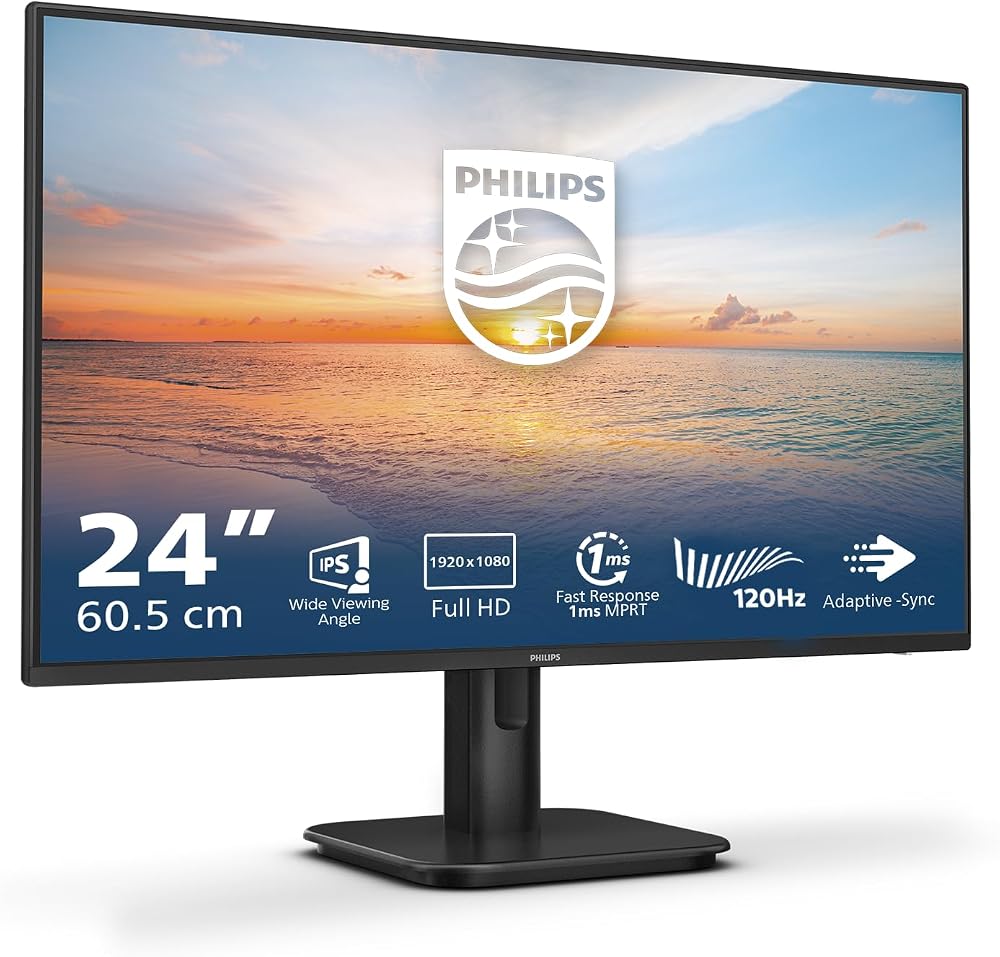 Philips 24 Inch FHD IPS 100Hz 1ms Speakers LowBlue FlickerFree
