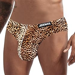 JOCKMAIL 2PCS/Pack Men's Leopard Print Underwear