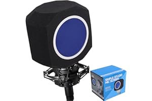 Microphone Wind Shield Pop Filter Isolation Ball, Wind Shield Acoustic Filter for Record Studios,Microphone Pop Filter Shield