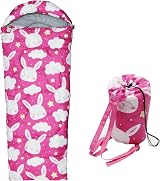 Tuphen Kids Sleeping Bags - Lightweight Waterproof for 3 Seasons - Pink view 1