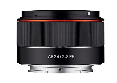 Samyang AF 24mm F2.8 FE (Tiny but Wide) - Vollformat 24mm Weitwinkel Festbrennweite Autofokus Objektiv für Sony E, FE, E-Moun