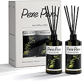 Forests and Moss Scent Premium Reed Diffuser Set - 2 Pack, 400ml /14.1 fl.oz Scented Oil with 6 Sticks | Long-Lasting Fragrance for Home & Office | Luxury Gift