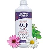Buried Treasure ACF Extra Strength PM - 16 oz, 16 Servings, Nighttime Immune Support with Melatonin, Vitamin C, Echinacea, Herbal Extracts, Essential Nutrients