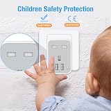 Omivine UK to EU Travel Adapter with 4 USB Ports Type E/F 2500W view 4