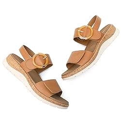 UBFEN Womens Flat Sandals Arch Support Open Toe