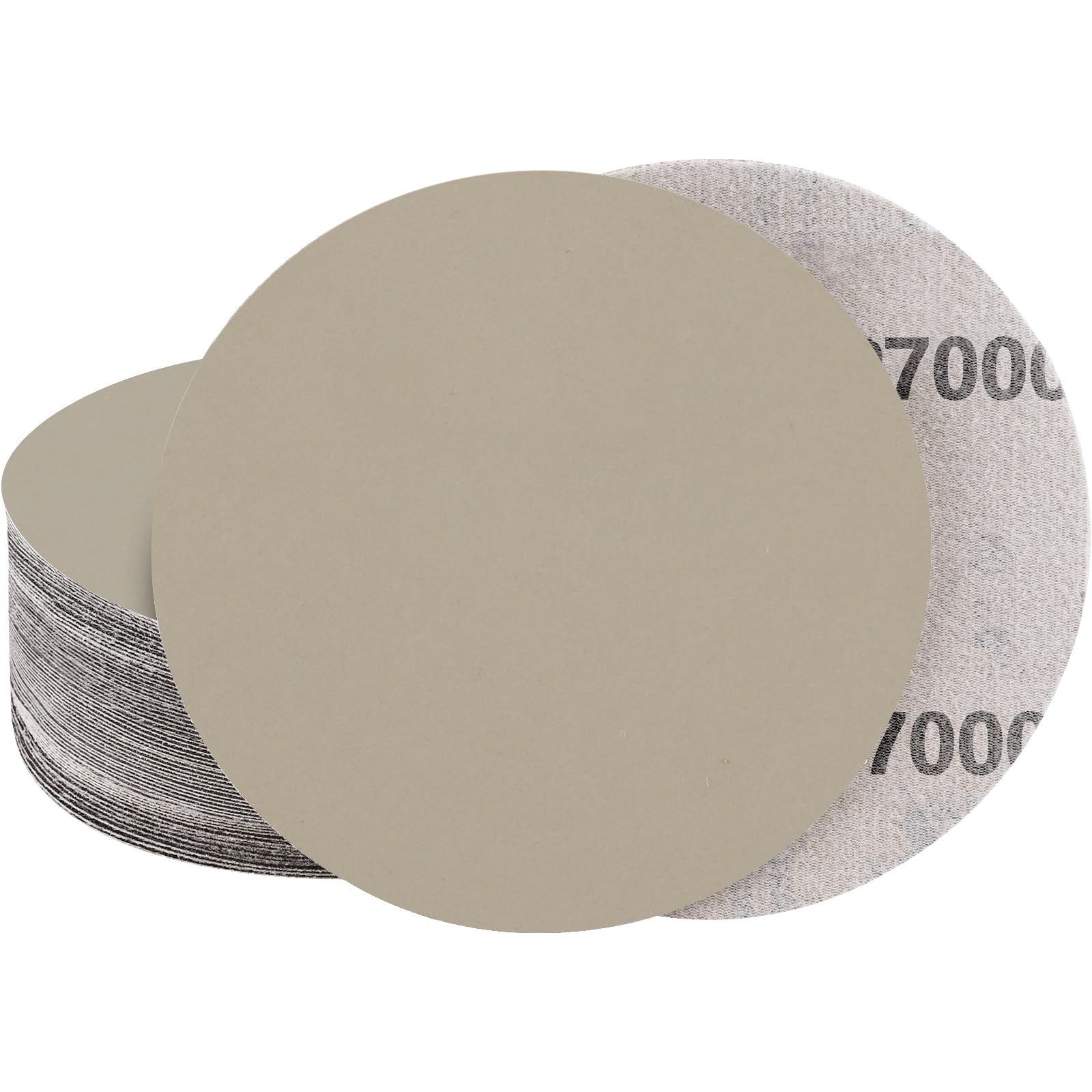 STEBRUAM 30Pcs 150mm Sanding Discs 7000 Grit for Dry and Wet Sanding, Compatible with Random Orbital Sander, Woodworking & Automotive Sandpaper