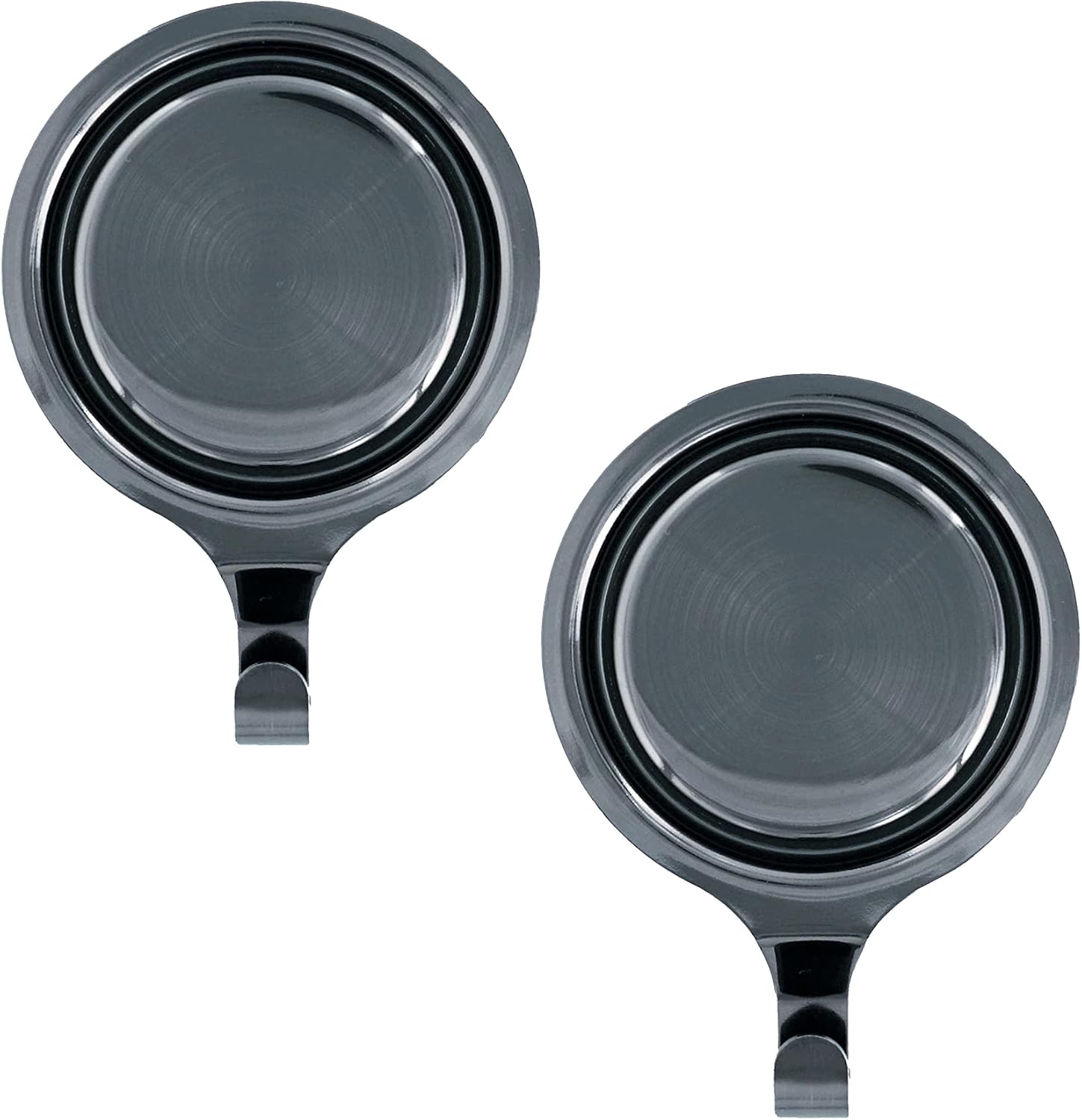 Wreath Hangers - Haute Decor Attract® Pinch-Free Magnetic Wreath Hanger (Brushed Nickel) - Set of 2 Magnets - for use on 1 Single-Pane Glass Door/Window or 2 Metal Doors/Surfaces