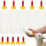 Hemoton 5 Sets Lamb Feeding Bottle 400ml with Extra Nipples for Lambs Pets view 1