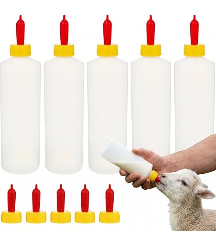 Lamb Milk Feeder – Multi-Pacifier Bucket With Silicone Nipples, Easy-Clean ABS Body, For Goats, Sheep & Farm Animals