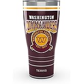 Tervis Traveler NFL Washington Commanders - Vintage Triple Insulated Tumbler Travel Cup Keeps Drinks Cold & Hot, 30oz, Stainless Steel