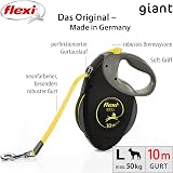 flexi Giant Professional L Tape 10 m Black Neon Yellow Pet Leash view 5